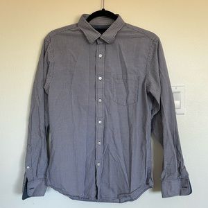 Banana Republic Men’s S Soft Wash Tailored Slim Fit Checkered Button Down Shirt